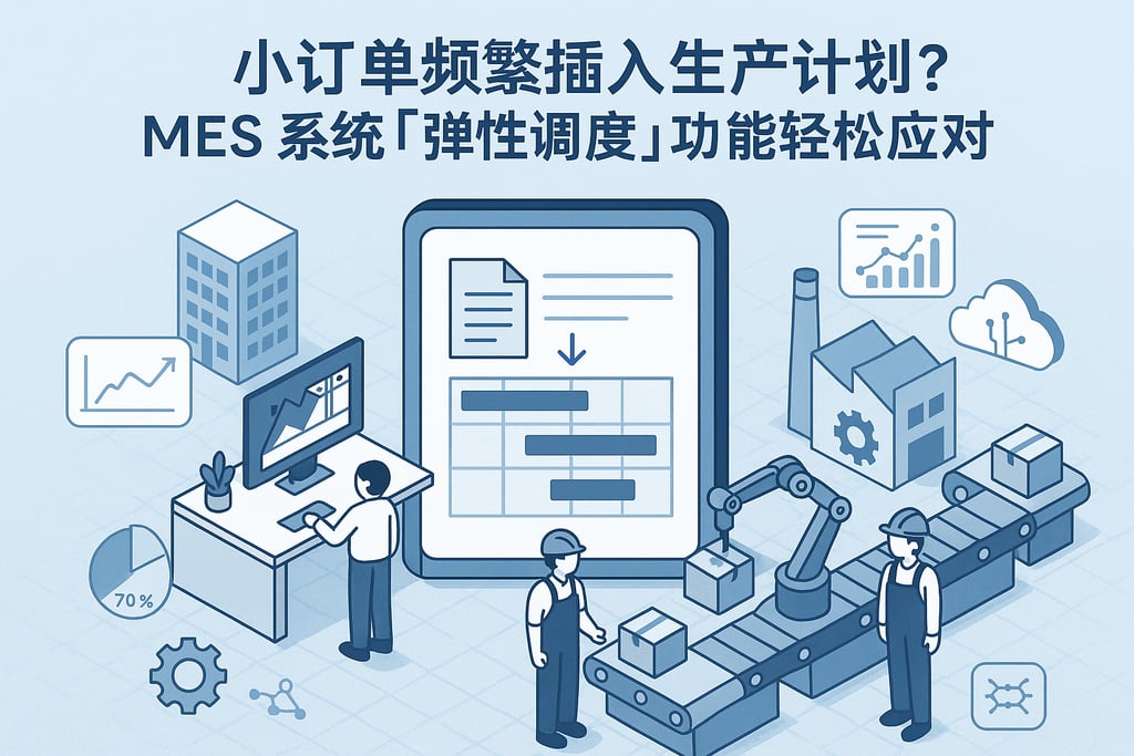 小订单频繁插入生产计划？MES 系统「弹性调度」功能轻松应对